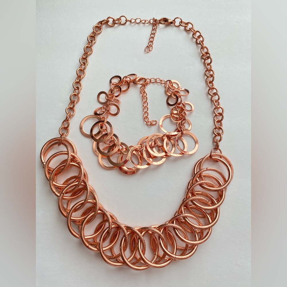 Adjustable Rose Gold Tone Set
